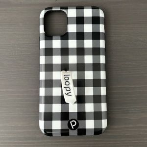 Loopy Case for iPhone 11.  Black and white Buffalo Plaid. Great used condition.